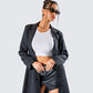 Mackenzie Black Longline Coat