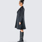 Mackenzie Black Longline Coat