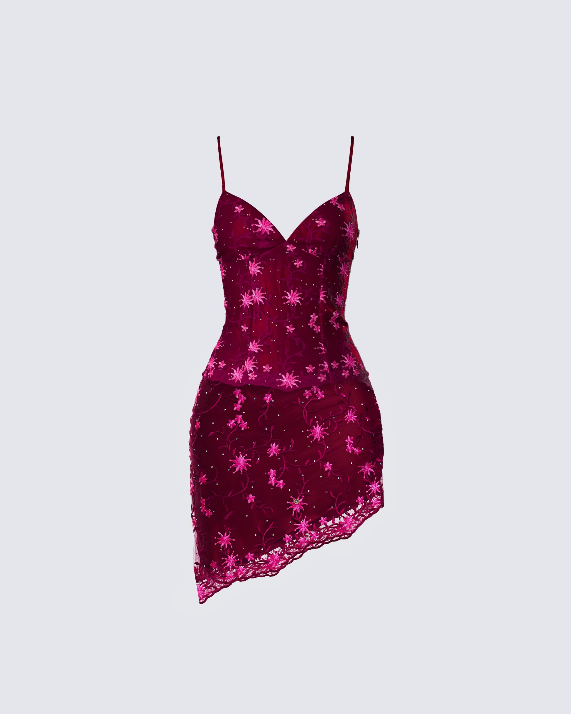 Macy Pink Lace Set product front
