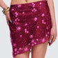 Macy Pink Lace Asymmetrical Skirt