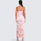Maelle Ivory Flower Print Dress