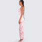 Maelle Ivory Flower Print Dress