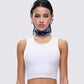 Maja Blue Denim Choker model front