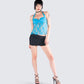 Mali Turquoise Lace Halter Top