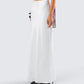 Maree White Low Rise Maxi Skirt