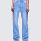 Margaux Blue Denim Diamanté Path Jean model front
