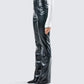 Mari Black Vegan Leather Pant