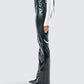 Mari Black Vegan Leather Pant