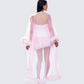 Maris Pink Feather Trim Robe