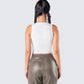 Marlow White Graphic Tank Top