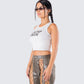 Marlow White Graphic Tank Top