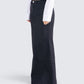 Martha Black Twill Maxi Skirt