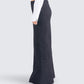 Martha Black Twill Maxi Skirt