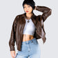 Maven Brown Vegan Leather Jacket