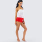 Maylah Red Ruffle Short