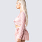 Marie Pink Mesh Long Sleeve Top