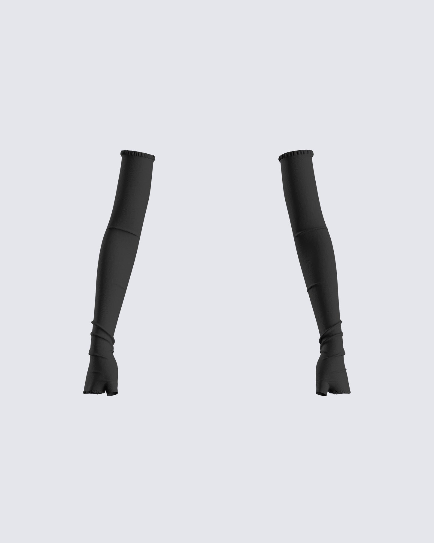 Meera Black Jersey Gloves 3d product front