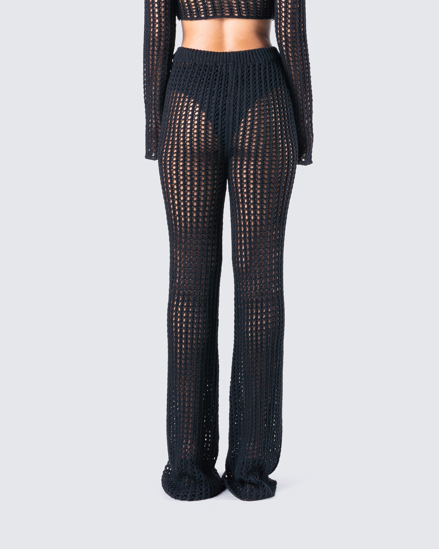 Melissa Black Crochet Pant