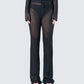 Melissa Black Crochet Pant