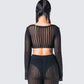 Melissa Black Crochet Top