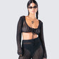 Melissa Black Crochet Top