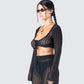 Melissa Black Crochet Top