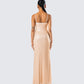Michal Gold Sequin Maxi Dress
