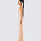 Michal Gold Sequin Maxi Dress
