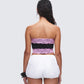 Michele Black Lace Trim Top