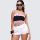 Michele Black Lace Trim Top