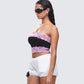 Michele Black Lace Trim Top