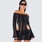 Mindy Black Mini Dress