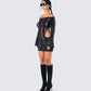 Mindy Black Mini Dress