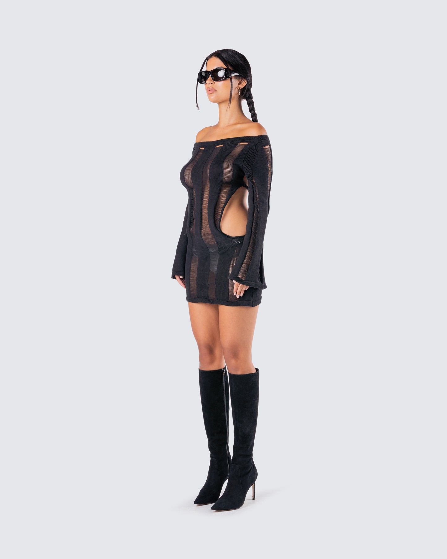 Mindy Black Mini Dress