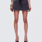 Mio Grey Toggled Sweat Skort model front