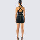 Miranda Black Ponte Mini Dress