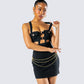 Miranda Black Ponte Mini Dress