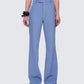 Miren Grey Pinstripe Trouser Pant model front
