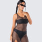 Mirla Black Jersey Bandeau Top