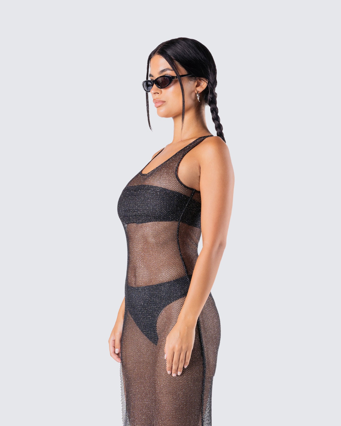 Mirla Black Jersey Bandeau Top