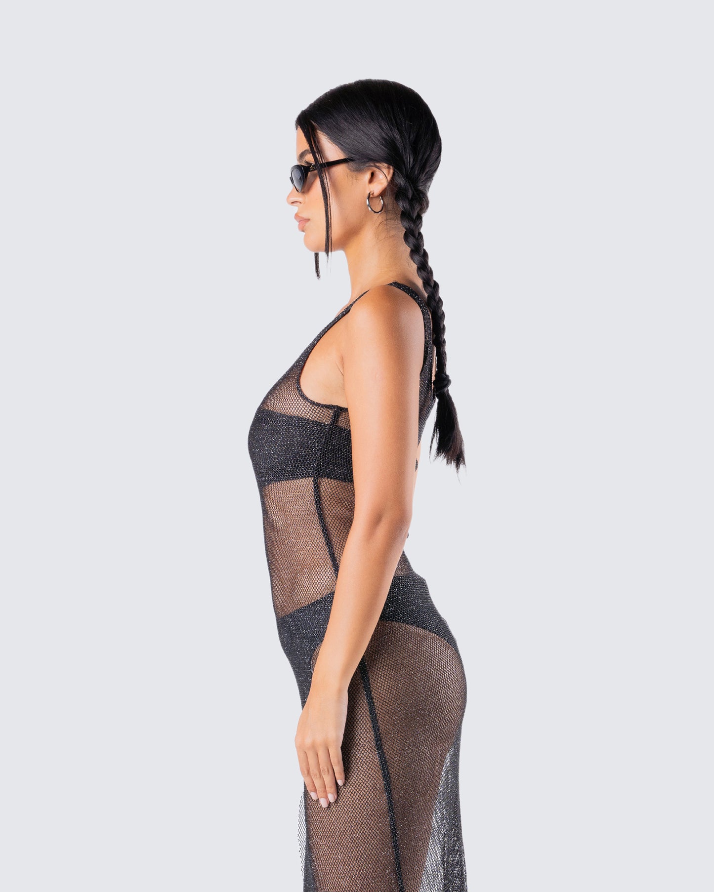 Mirla Black Jersey Bandeau Top