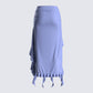 Dulce Blue Ruffle Maxi Skirt