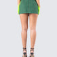 Misty Green Houndstooth Skirt