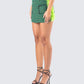 Misty Green Houndstooth Skirt