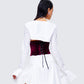 Moira Burgundy Velvet Corset Top