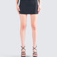Monique Black Mini Skirt model front