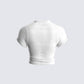 Monte White Jersey Graphic Top
