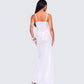 Myla White Floral Mesh Maxi Dress