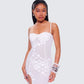 Myla White Floral Mesh Maxi Dress