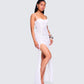 Myla White Floral Mesh Maxi Dress
